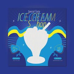 Social media post or square banner template vector design,