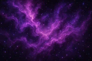 Fototapeta premium Purple and Magenta Nebula Stardust Wallpaper for Cosmic and Space-Themed Background Design