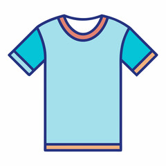 Minimal T-Shirt Vector on White Background