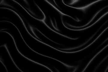 Obraz premium Black and white textured silk wallpaper with smooth wave patterns and high definition quality