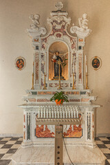 Chapel of St. Anthony in the Church of Santa Rosalia in Cagliari. Sardinia, Italy