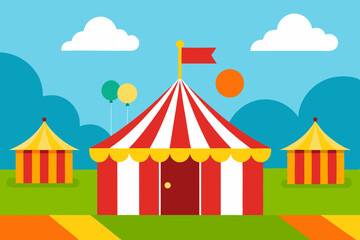 circus tent vector illustration