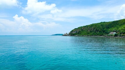 tropical island in the sea
