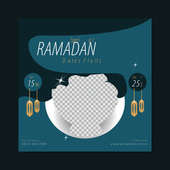 Social media post or square banner template vector design,