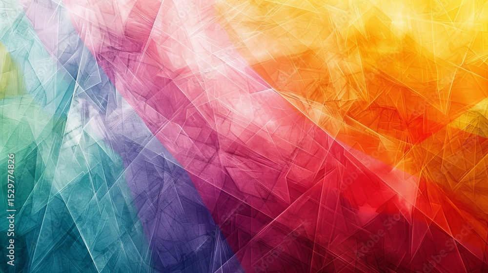 Aufkleber a visually striking abstract composition of colorful waves and light patterns elicits a sense of mov