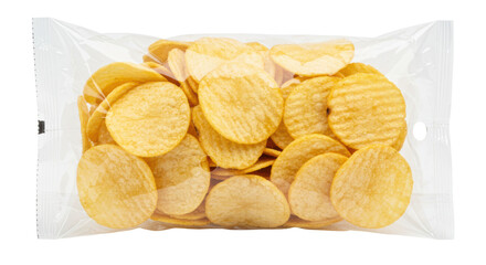 Isolated Bag of Potato Chips