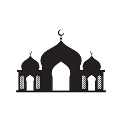 Silhouette of a Majestic Mosque