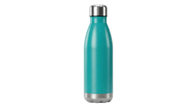 Isolated Teal Water Bottle