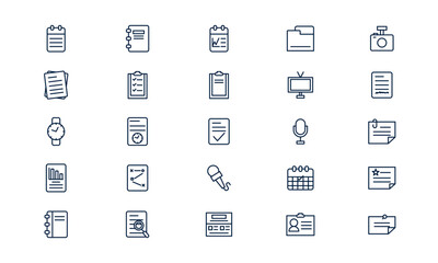 Journal icon symbolizing personal or professional note-taking and documentation in outline style