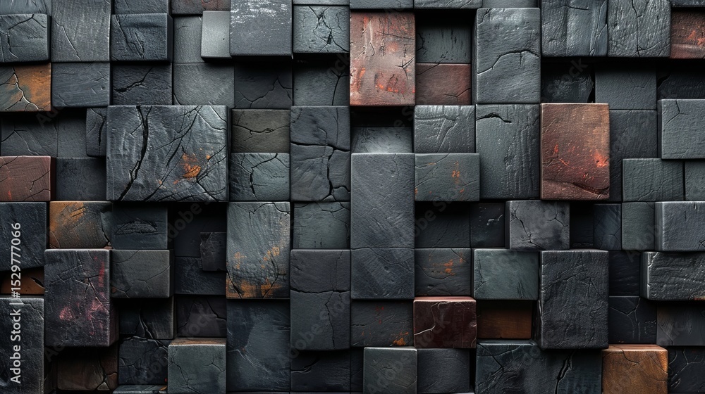 Aufkleber an abstract composition featuring various shades of slate in a textured pattern, ideal for backgroun