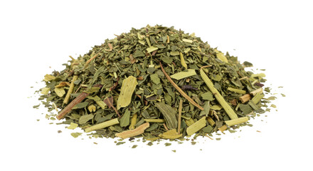 Isolated Pile of Dried Yerba Mate