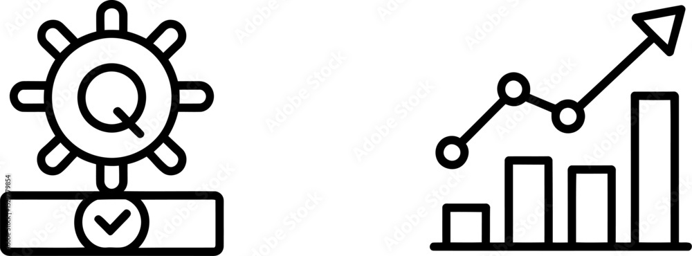 Poster performance analysis and optimization process with growth chart for business strategy and success ed