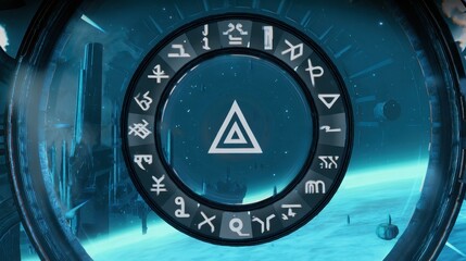 Terminal Displaying Unreadable Alien Artifacts