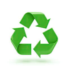 Obraz premium recycle symbol on white background