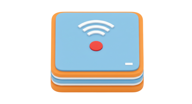 Isolated WiFi Wireless Signal Icon