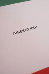 Juneteenth Independence Day. Freedom or Emancipation day. Annual american holiday, celebrated in...