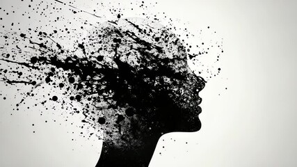 Ink Dispersion Portrait: Conceptual Visualization of Mental State and Cognitive Processes