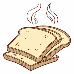 vector illustration of a bread