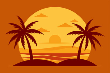 palm trees on the beach