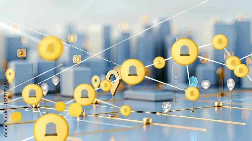 Aufkleber urban environments are transformed by digital connectivity, showcasing networking advancements and s