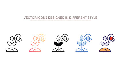 Pest Barrier icon design with white background stock illustration