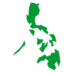 map of Philippines green