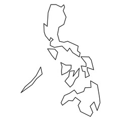 map of Philippines line