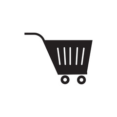 Shopping cart doodle hand drawn icon. isolated Empty sketch cart line style. Concept market shop or store, making purchases