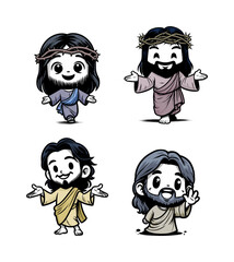 jesus christ - cute cartoon character (artwork 2)