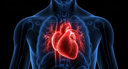 Highly Detailed Anatomical 3D Model of the Human Heart