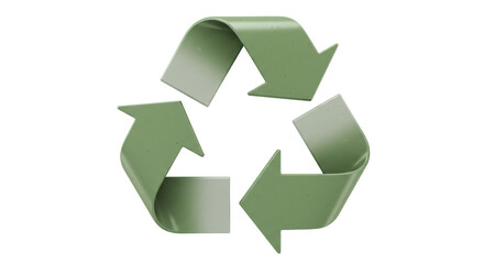 Isolated Green Recycle Symbol