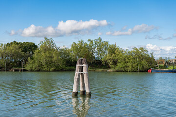 Beautiful reflections on serene waters in Venice's hidden stretch of nature