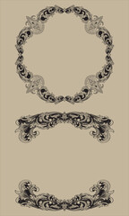 set of vintage frames