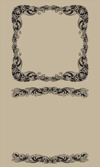 set of decorative frames