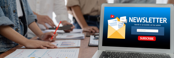 newsletter signup page on computer for customer to subscribe brisk newsletter update information to subscriber