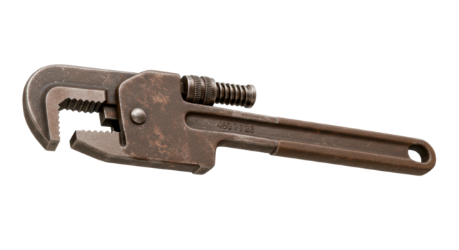 Isolated Pipe Wrench