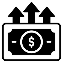 Profit outline mixed icon