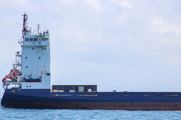 cargo ship in port