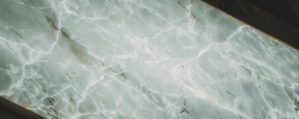 Close-up of Light Green Marble Texture