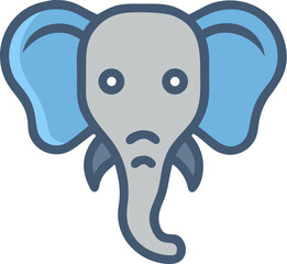 A humorous cartoon tooth with sparkling blue eyes and a playful expression