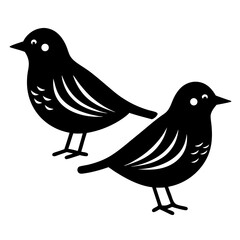 Vector illustration of a pigeon or dove, isolated on a white background, perfect for showcasing the beauty of this bird's silhouette, wing, and feather in nature
