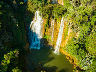 Aerial View The most beautiful waterfalls in Thailand.
Thi Lo Su Waterfall The Largest Waterfall in Thailand
Thi Lo Su Waterfall stands tall as a hidden gem within Umphang Wildlife Sanctuary