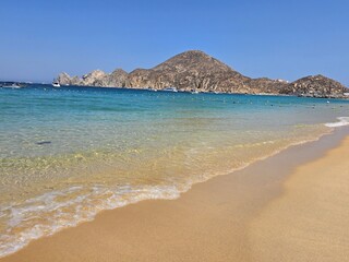 tropical beach in Mexico 