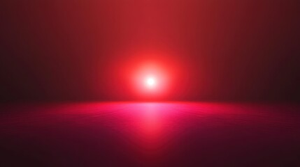 Red, bright, spotlight on stage