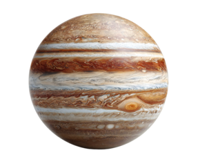 Stunning Detailed Image of Jupiter Planet Brown Orange White Swirling Clouds Gas Giant Space Astronomy Celestial Body Universe Exploration Cosmic Wonders Detailed Planetary Surface