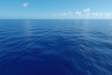 aerial view of the blue ocean surface