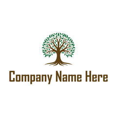 Obraz premium Natural Tree Logo Design