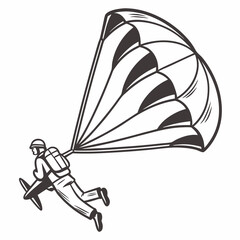 Skydiving adventure parachuting extreme sport air plane