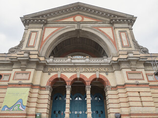 Obraz premium Architecture exterior of Palm Court Entrance to Alexandra Palace built was originally named 