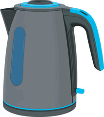 electric kettle isolated on white